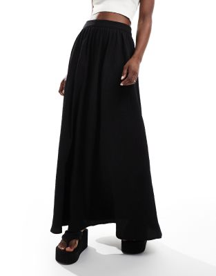 In The Style maxi skirt black