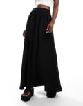 [In The Style] In The Style maxi skirt in black 8 BLACK