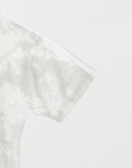 In The Style - Oversized t-shirt-kjole i grå batik, 4 af 4