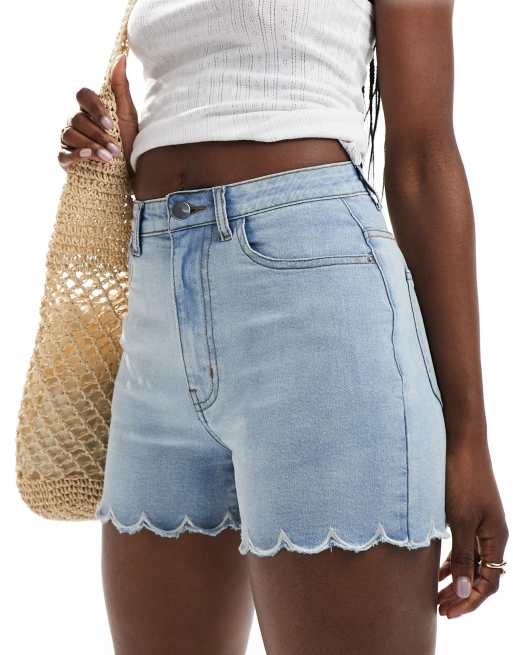 Pantaloncini a vita alta jeans online