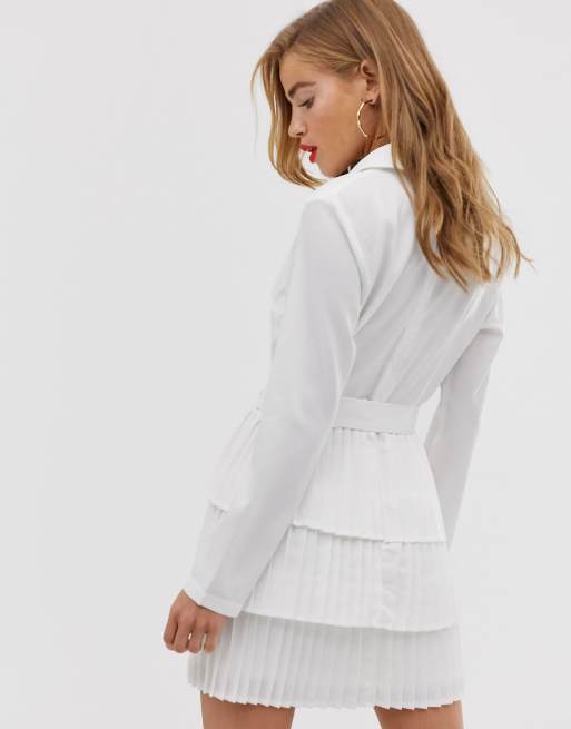 Asos white blazer dress best sale