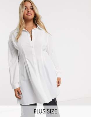 oversized white shirt plus size