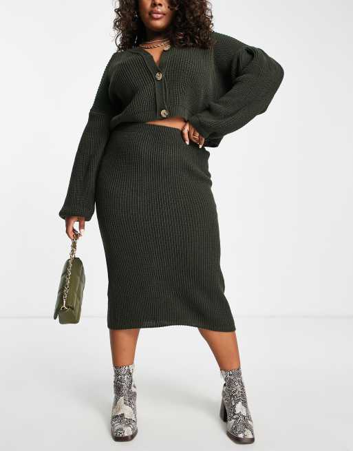 Knit skirt shop plus size