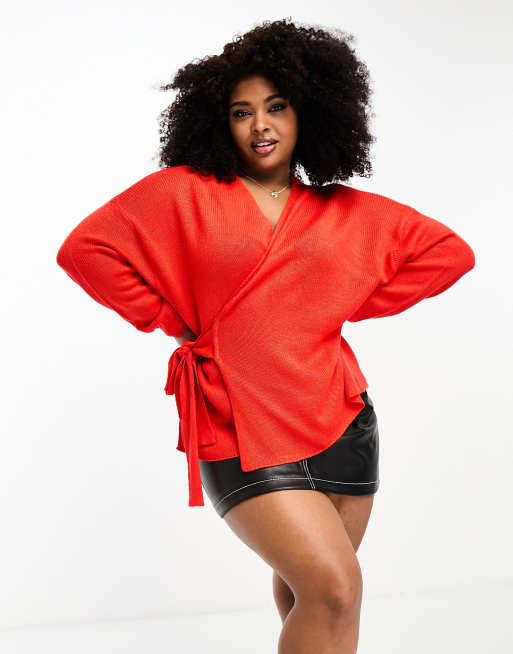 Plus size hotsell red jumper