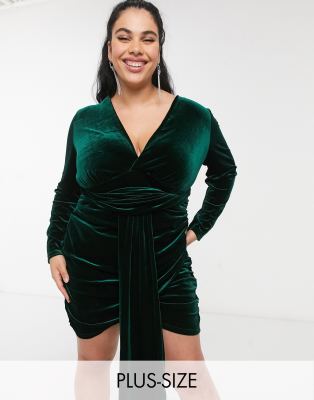 robe courte en velours