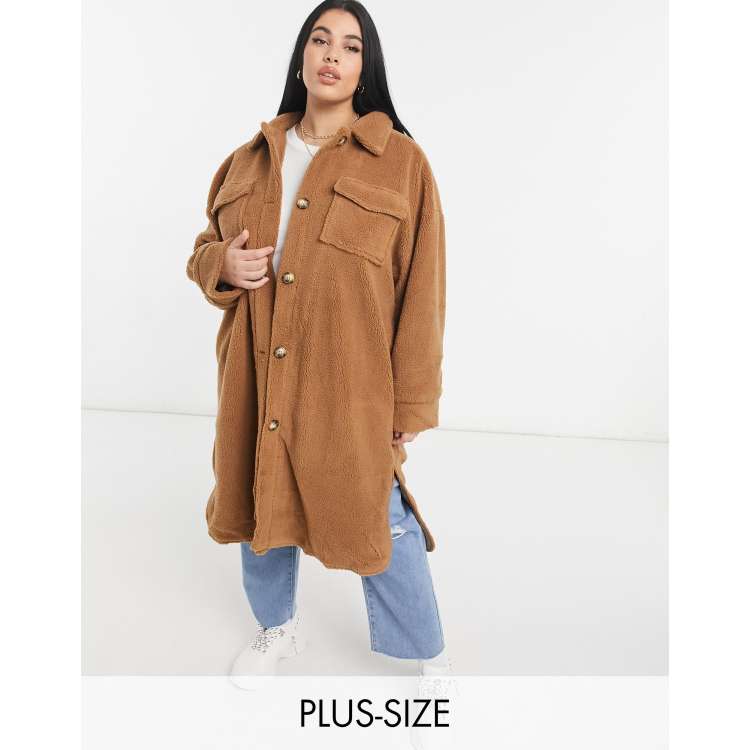 manteau long duveteux