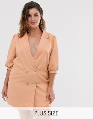 plus size tuxedo jacket dress