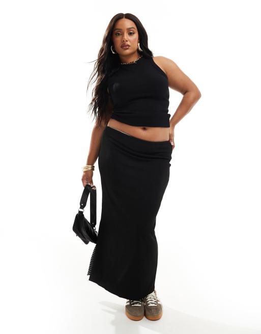 Plus size bodycon midi skirt sales