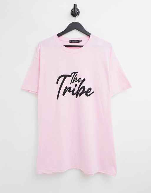 In The Style Plus - Tribe - Lyserød T-shirt