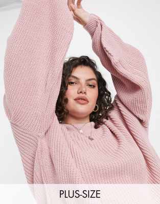 plus size knitted jumper