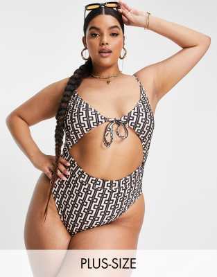 asos plus swim