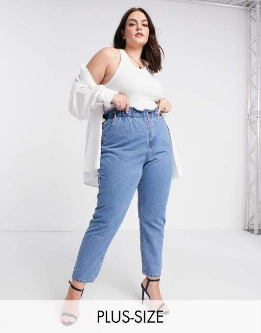 Paperbag jeans plus store size