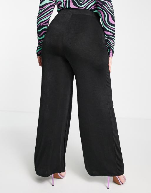 In The Style Plus x Liberty - Pantalon d’ensemble près du corps coupe ample - Noir, 2 de 4