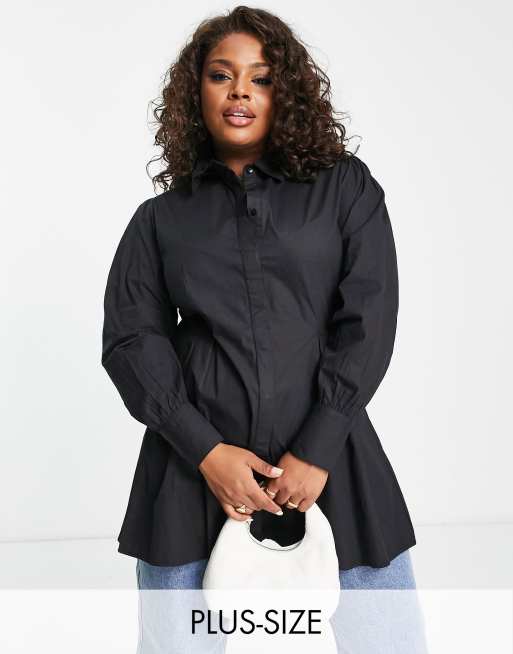 In The Style Plus x Perrie Sian - Chemise fonctionnelle - Noir
