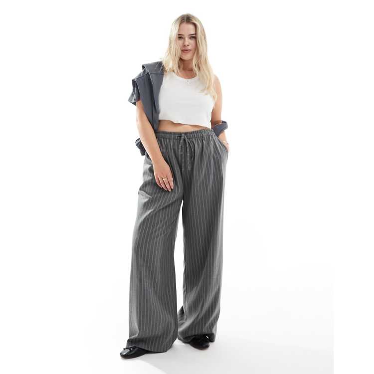 In The Style Plus x Perrie Sian exclusive wide leg drawstring