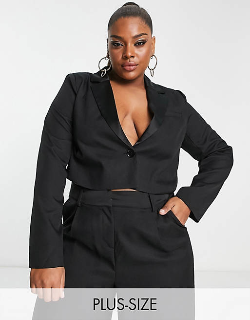 Plus Size Approved: Create a Chic and Modern Black Blazer Outfit to ...