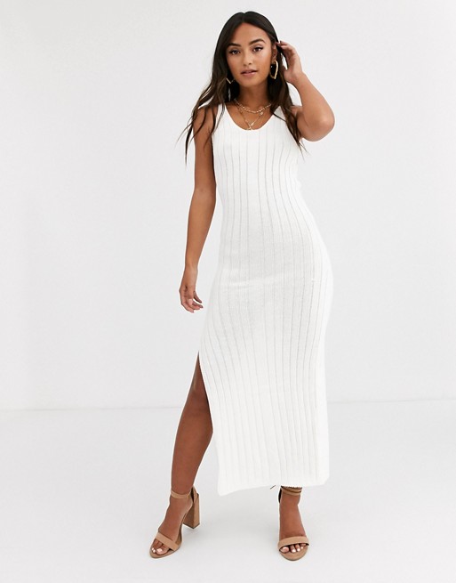 In The Style ribbed maxi dress