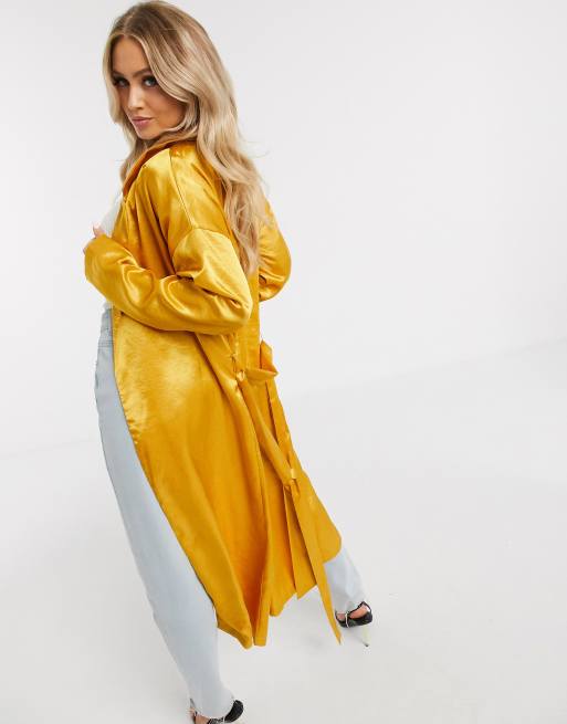 Mustard hotsell duster coat