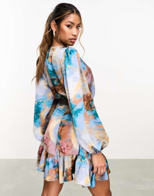 Long dress on sale with shawl style