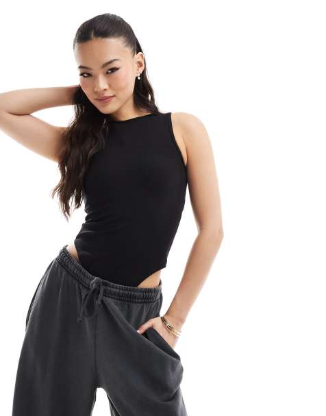 In The Style sculpt and control high neck bodysuit in black - view 1