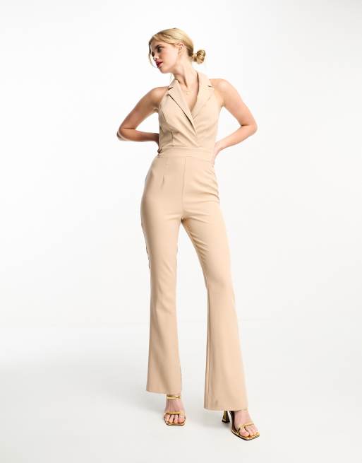 Notch collar belted jumpsuit, Vero Moda, Women's Jumpsuits