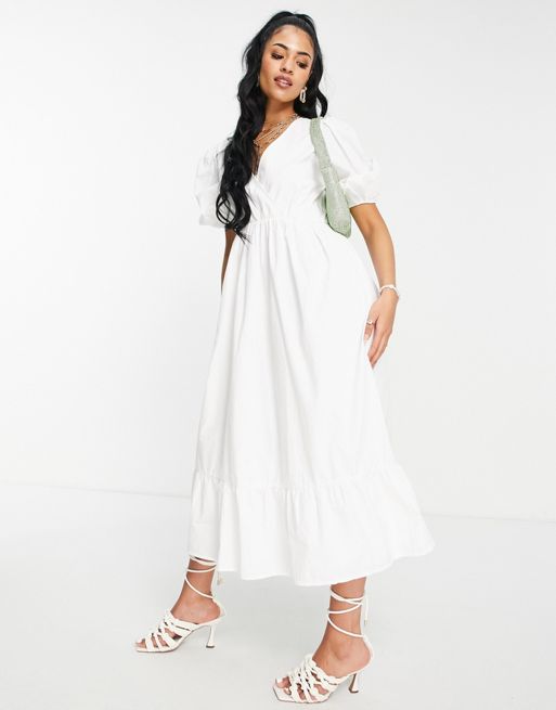 In the style, Dresses, Nwt Inthestyle Lorna Luxe Dress With Puff Sleeves