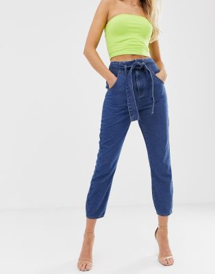 tie waist jeans