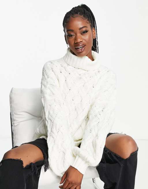 Fuzzy chunky hotsell knit sweater