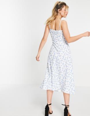 midi cami dress with split