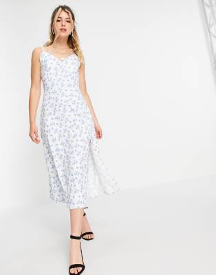 midi cami dress with split