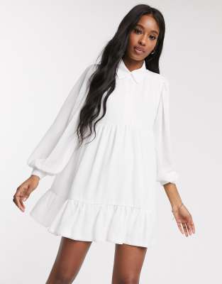 in the style white shirt dress
