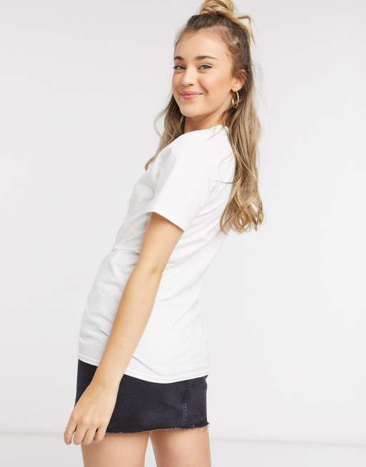 In The Style x Jac Jossa - Loungekleding - T-shirt met tekstmotief in wit, 2 van 4