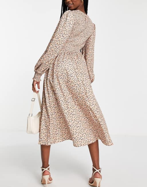 In The Style x Jac Jossa midi wrap dress in floral print , 2 of 4