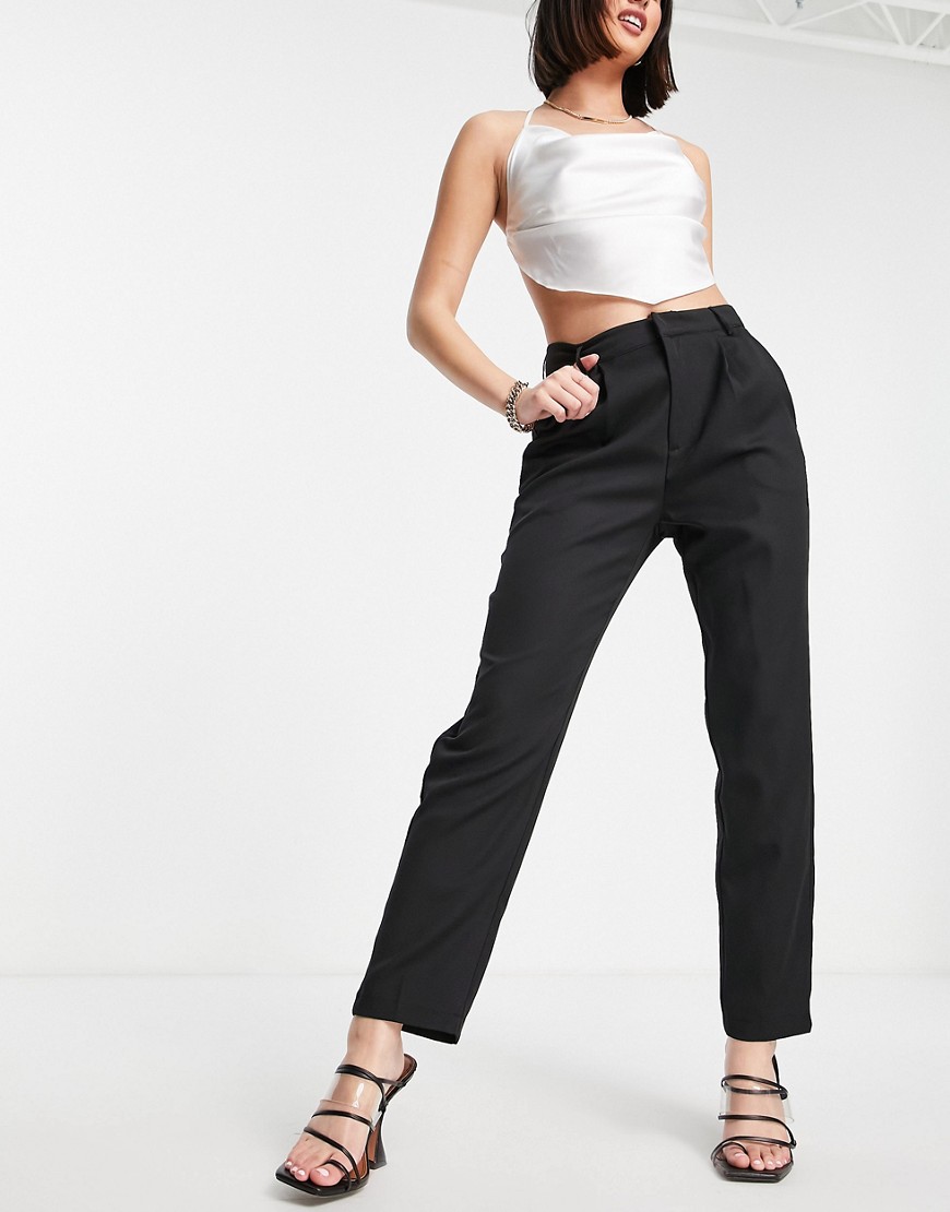 In The Style x Jac Jossa straight leg pant in black