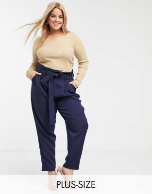 navy plus size pants