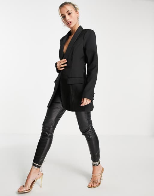 Blazer nero lungo deals