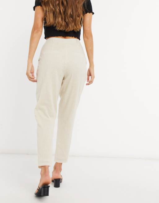 In The Style x Lorna Luxe - Plisseret, bred buks i cremefarve, 2 af 4