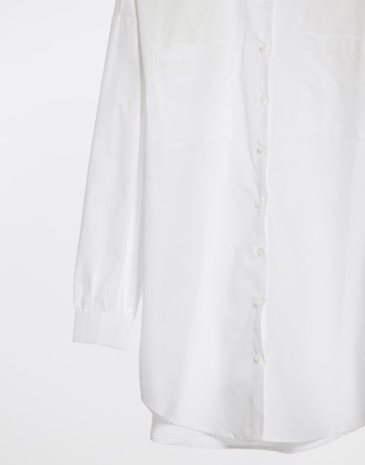 In The Style - x Megan Mckenna - Hvid longline-skjorte, 3 af 4