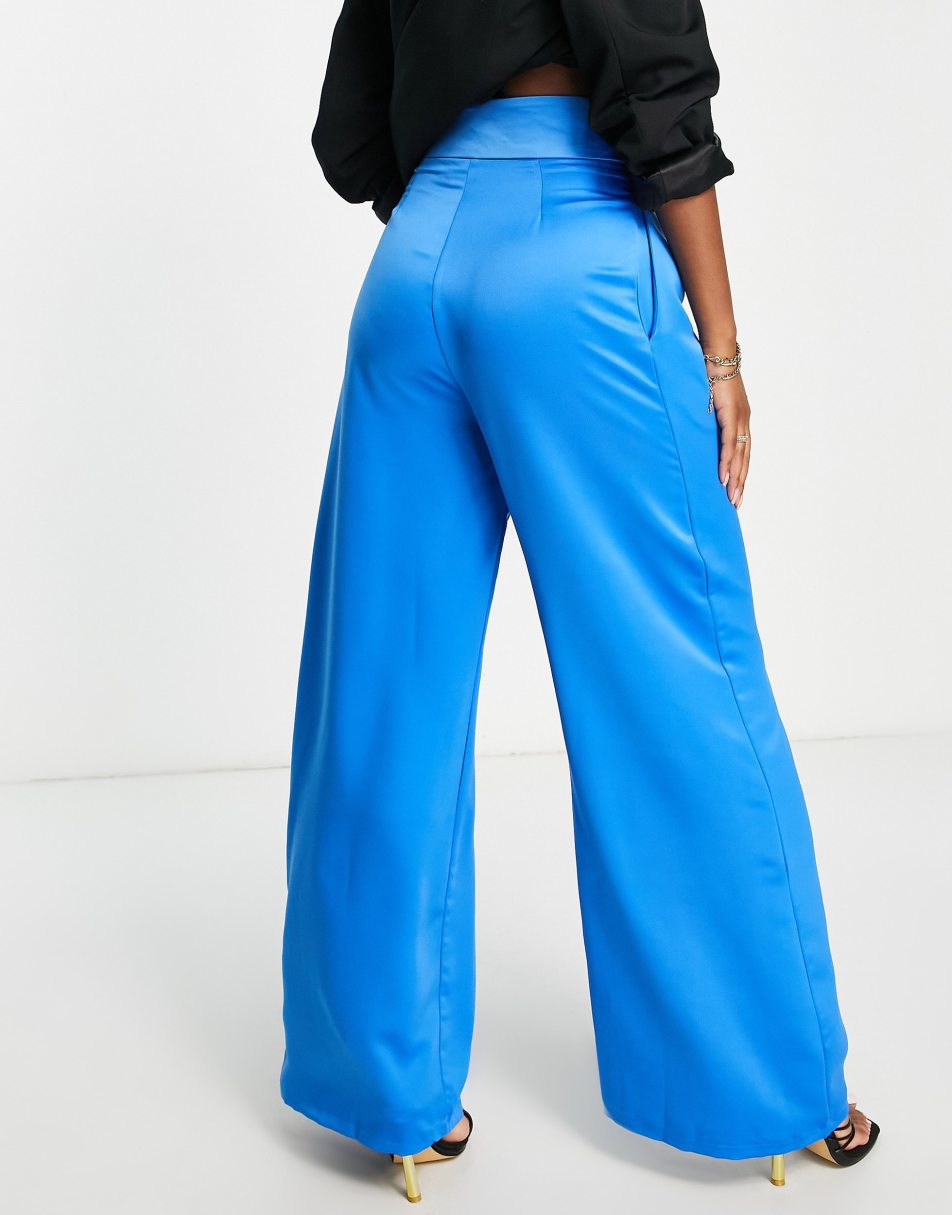 In The Style Perrie Sian Blue Tailored Trousers