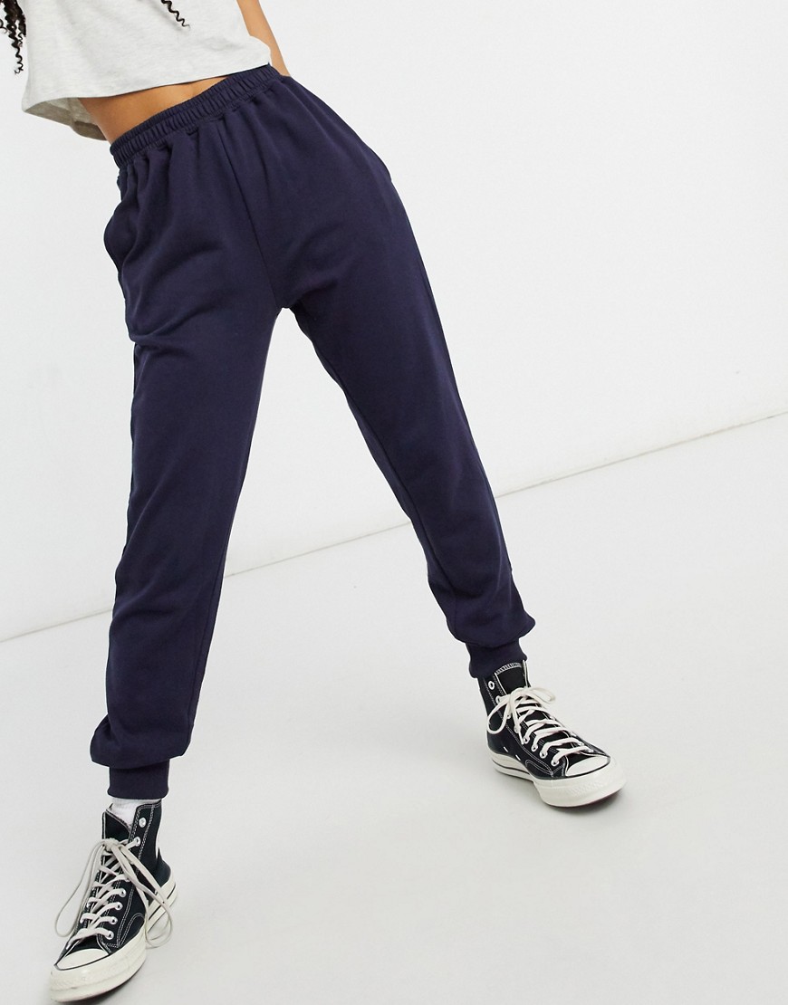 In The Style x Siannise Fudge sweatpants in navy