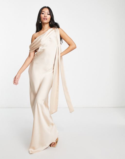 Light gold maxi dress sale