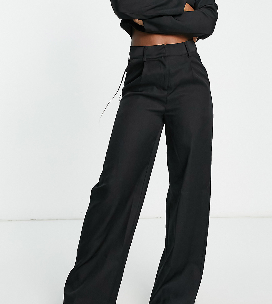 In The Style x Yasmin Devonport Exclusive relaxed tailored pants in black - part of a set