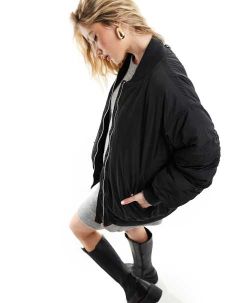 In Wear bomber jacket in black - view 1