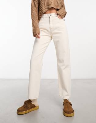 In Wear In Wear Katelin straight leg jeans in cream-White
