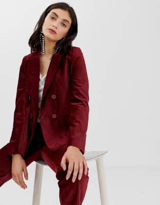 In Wear - Talia - Corduroy blazer-Rood