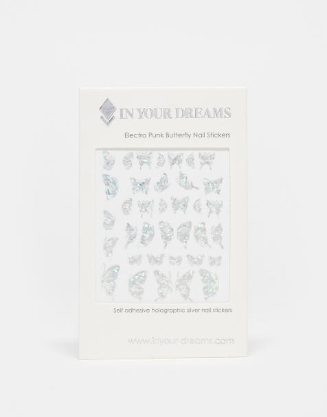 In Your Dreams Butterfly Electro Punk Hollo 3D Nail Stickers - view 1