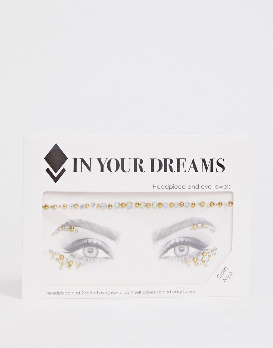 In Your Dreams - Gold Alya - Decorazioni per gli occhi e cerchietto-Multicolore
