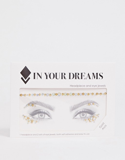 In Your Dreams Gold Alya Eye Jewels and Headpiece