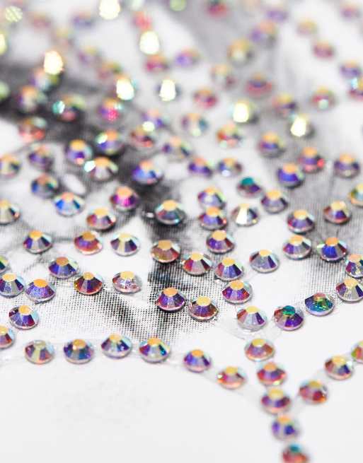 In Your Dreams Halloween Iridescent Spider Cobweb Face & Body Jewel, 2 of 4