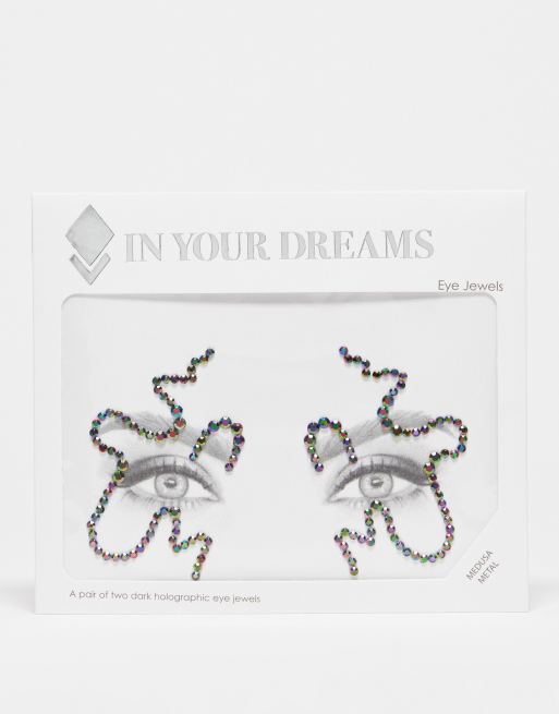 In Your Dreams – Halloween – Kolorowe metaliczne kryształki na twarz w kształcie wężyka